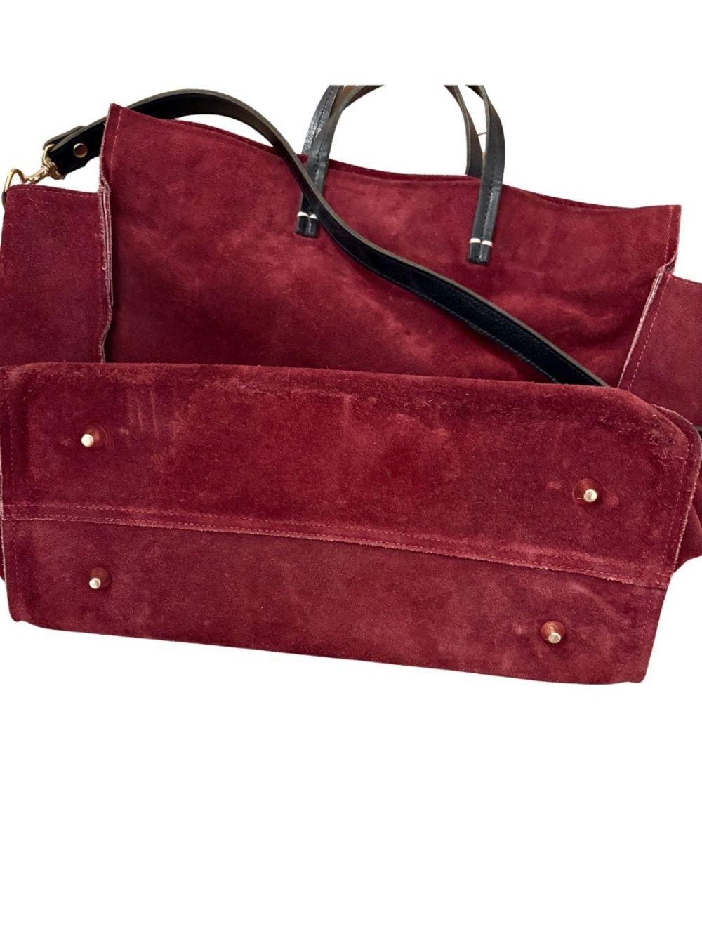 Clare V Simple Tote in Oxblood - Picture 3 of 7